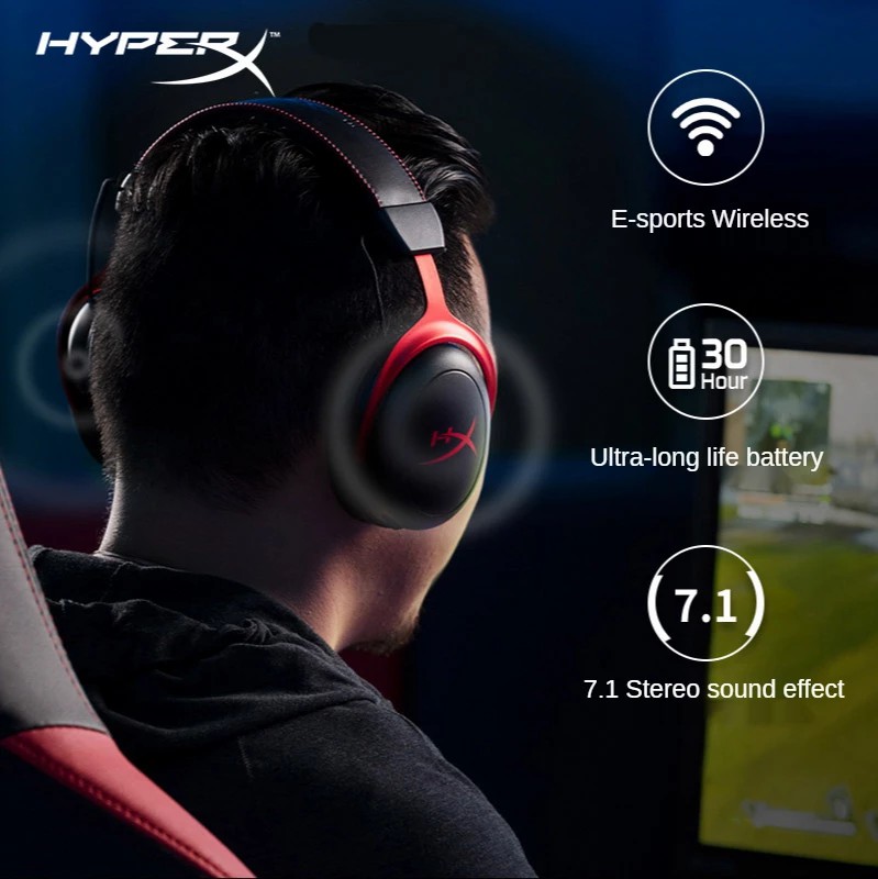 HyperX Cloud 2 Wireless Gaming Headset With HiFi DTS-X Sound Microphone  Gaming Headphone For PC PS4 PS5 Box Open 