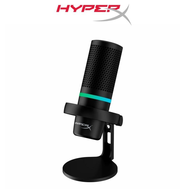 HyperX DuoCast USB Microphone with RGB Lighting with For PC PS4 PS5 ...