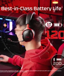 Alternative view of HyperX Cloud III S Wireless Gaming Headset OPEN BOX Bluetooth and 2.4Ghz Wireless Up to 120 Hours of Battery Life