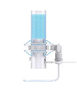 Alternative view of HyperX QuadCast 2 White USB Microphone OPEN BOX Hi-Res Studio-Quality Recording for Gaming, Streaming and Podcasting